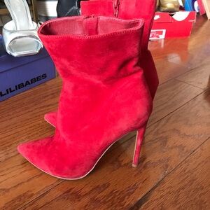 Steve Madden Red Boots Size 8.5